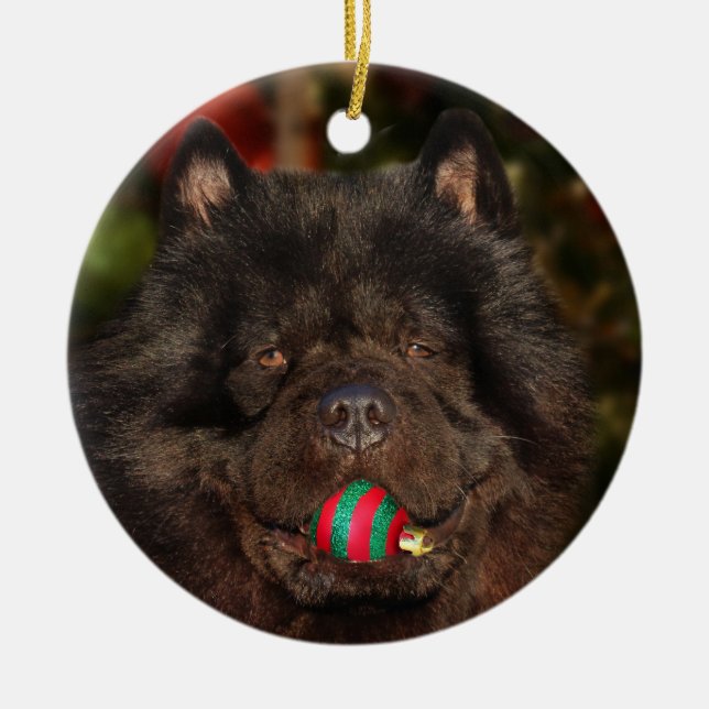 Adorno De Cerámica Navidades de Black Chow (Frente)