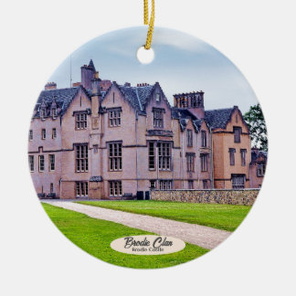 Adorno De Cerámica Navidades de Brodie Castle Tartán en Escocia