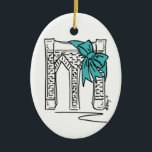 Adorno De Cerámica Navidades de Brooklyn Bridge NYC Hanukkah Holiday<br><div class="desc">Cuenta con un original ilustracion de marca de un monumento clásico de la NYC, el puente de Brooklyn, "vestido" para la temporada de fiestas. ¡Ideal para celebrar Navidades o Hanukkah! Este ilustracion también está disponible en otros productos. ¿No ves lo que estás buscando? ¿Necesita ayuda con la personalización? Contacte con...</div>