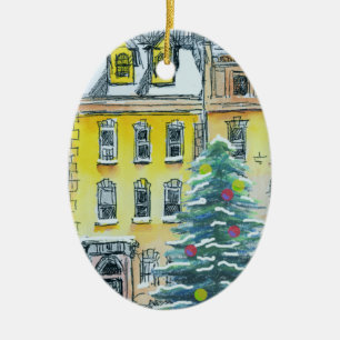 Adorno De Cerámica Navidades de Brownstone Mano caprichosa