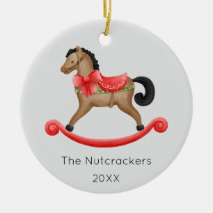 Adorno De Cerámica Navidades de caballos de Rockefas Nutcracker