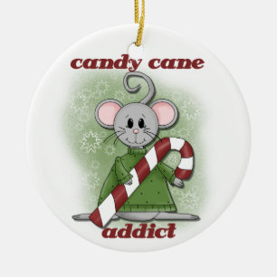 Adorno De Cerámica Navidades de Candy Cane Addict