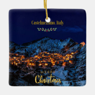 Adorno De Cerámica Navidades de Castelmezzano, Italia