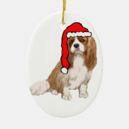 Adorno De Cerámica Navidades de Cavalier King Charles Spaniel
