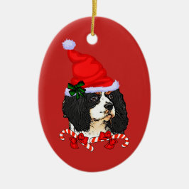 Adorno De Cerámica Navidades de Cavalier King Charles Spaniel