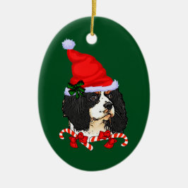Adorno De Cerámica Navidades de Cavalier King Charles Spaniel