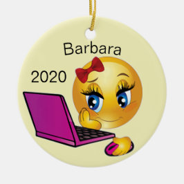 Adorno De Cerámica Navidades de Chica de equipos personalizados