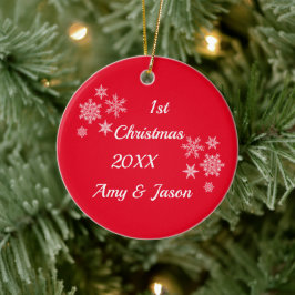 Adorno De Cerámica Navidades de citas personalizadas juntos