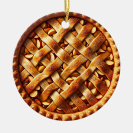 Adorno De Cerámica Navidades de comida personalizados de Apple Pie