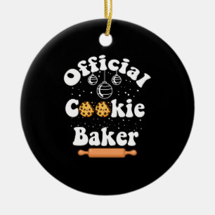 Adorno De Cerámica Navidades de Cookie Baker Cookie Amantes