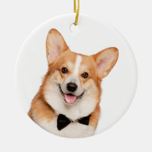 Adorno De Cerámica Navidades de Corgi