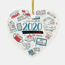 Navidades de cuarentena divertido conmemorativo 20