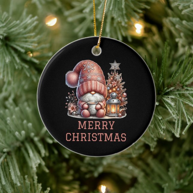 Adorno De Cerámica Navidades de Cute Gnome (Árbol)
