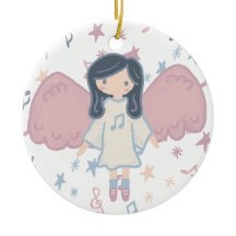 Navidades de Cute Pastel Personalizado Angel Año