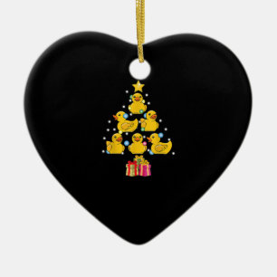 Adorno De Cerámica Navidades de Duckie Quack, Árbol de Navidad de Duc