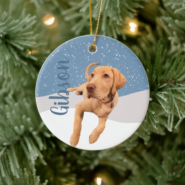 Adorno De Cerámica Navidades de Dudley Labrador (Árbol)
