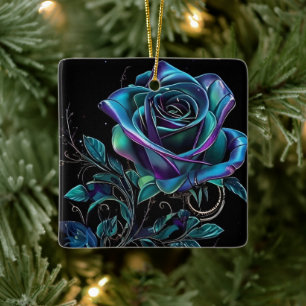 Adorno De Cerámica Navidades de Elegancia Gótica