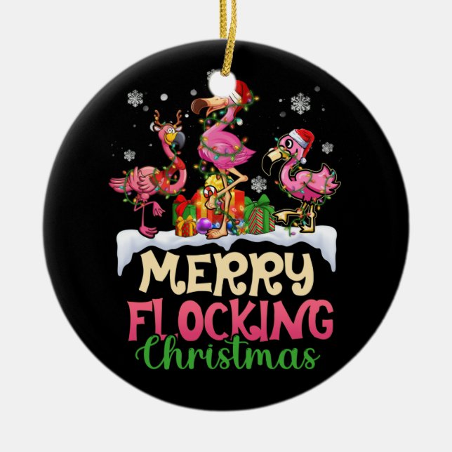 Adorno De Cerámica Navidades de enclavamiento de cerezos Reindeo Sant (Frente)