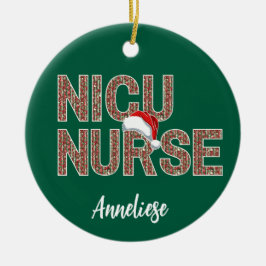 Adorno De Cerámica Navidades de enfermería de la NICU personalizados 