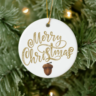 Adorno De Cerámica Navidades de Eucalyptus Acorns