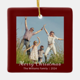 Adorno De Cerámica Navidades de festividades familiares modernas foto