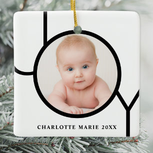 Adorno De Cerámica Navidades de foto infantil personalizados