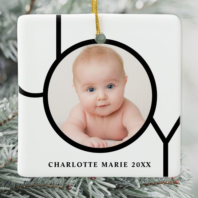 Adorno De Cerámica Navidades de foto infantil personalizados (Subido por el creador)