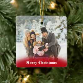 Adorno De Cerámica Navidades de foto mensajes personalizados Ornament