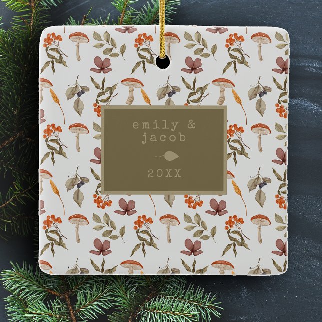 Adorno De Cerámica Navidades de Fotografía Botánica de Cottagecore Mu (Subido por el creador)