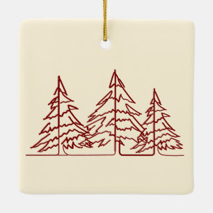 Adorno De Cerámica Navidades de fotografía de árbol de Navidad en Art