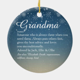 Adorno De Cerámica Navidades de fotografía de definición de abuela Na