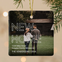 Adorno De Cerámica Navidades de fotografía de la Primera Casa 2