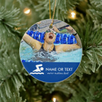 Navidades de fotografía de natación personalizados
