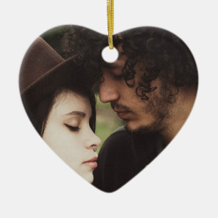 Adorno De Cerámica Navidades de fotografía de pareja Foto Ornament Ke