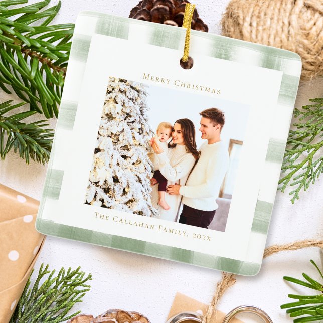 Adorno De Cerámica Navidades de fotografía del Personalizado Cute Gre (Subido por el creador)