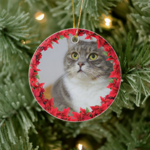 Adorno De Cerámica Navidades de fotografía mascota