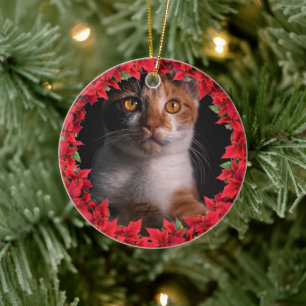Adorno De Cerámica Navidades de fotografía mascota