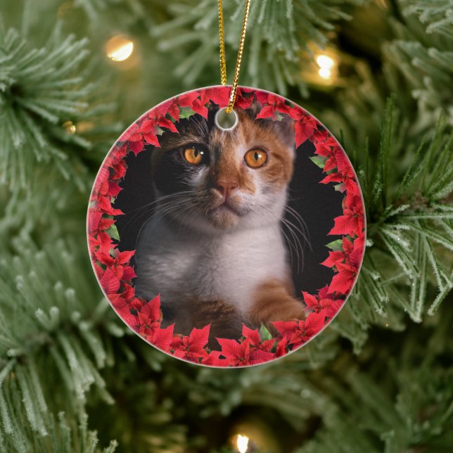 Adorno De Cerámica Navidades de fotografía mascota (Árbol)