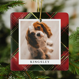 Adorno De Cerámica Navidades de fotografía Mascota festivo tradiciona
