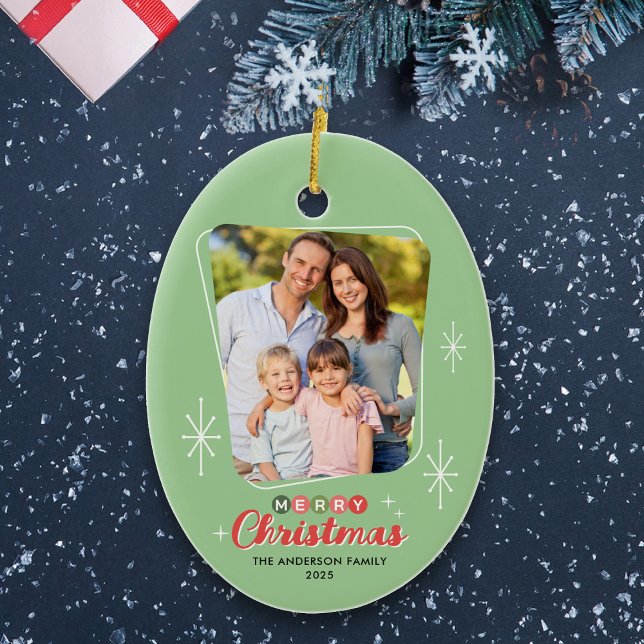 Adorno De Cerámica Navidades de fotografía modernos de Retro MidSiglo (Subido por el creador)