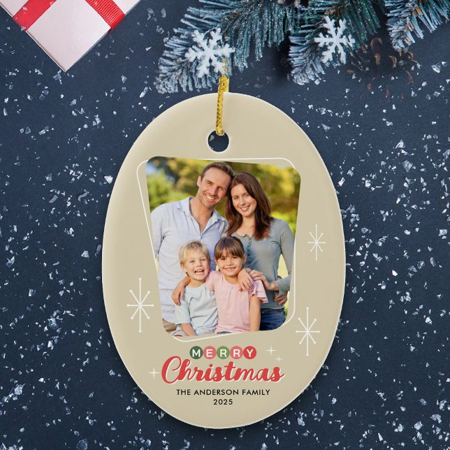 Adorno De Cerámica Navidades de fotografía modernos de Retro MidSiglo (Subido por el creador)