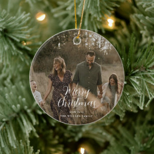 Adorno De Cerámica Navidades de fotografía modernos mínimos guión ele