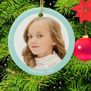 Adorno De Cerámica Navidades de fotografía personalizado