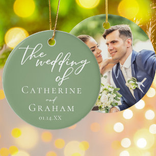 Adorno De Cerámica Navidades de fotografía personalizados de Sage Gre