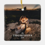Adorno De Cerámica Navidades de fotografía románticos personalizados<br><div class="desc">Crea tu propio diseño con tu foto personalizada y tu propio texto personalizado. Usa tu propia foto y texto para hacerlo tuyo. Plantilla de foto y texto ideal para aniversarios bodas,  quehaceres familiares. Fotos fáciles de personalizar y plantilla de texto para todas sus necesidades personalizadas de elementos.</div>