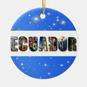 Adorno De Cerámica Navidades de fotos de viajes de Ecuador América de