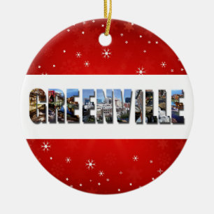 Adorno De Cerámica Navidades de fotos de viajes de Greenville South C