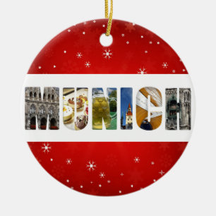Adorno De Cerámica Navidades de Fotos de Viajes de Munich Alemania