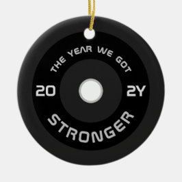 Adorno De Cerámica Navidades de fotos de Weightlifter barbell fitness