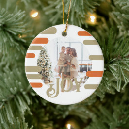 Adorno De Cerámica Navidades de fotos en bloques modernos personaliza